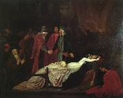 Lord Frederic Leighton The Reconciliation of the Montagues and Capulets over the Dead Bodies of Romeo and Juliet oil painting on canvas